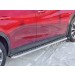 Руссталь IQX3L-0025022 пороги труба d42 С листом (лист алюм, проф.сталь) (вариант2) на Infiniti QX30 2016