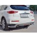 Руссталь IQX5Z-002358 защита заднего бампера уголки d63 секция на Infiniti QX50 2016