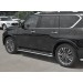 Руссталь IQX8T-003012 защита порогов d42 (секции) на Infiniti QX80 2018- 
