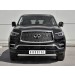 Руссталь IQX8Z-003006 защита переднего бампера d75х42 дуга на Infiniti QX80 2018- 