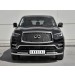 Руссталь IQX8Z-003009 защита переднего бампера d63 секции-d42 секции на Infiniti QX80 2018- 
