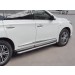 Руссталь IQXL-0026812 пороги труба d42 с листом (лист алюм, проф.сталь) (вариант 2) на Infiniti QX60 2016-
