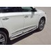 Руссталь IQXT-0026831 пороги труба d76 с накладкой (вариант 1) на Infiniti QX60 2016-