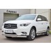 Руссталь JXT-0014621 пороги труба d76 с накладкой (вариант 1) на Infiniti JX35 2013-