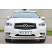 Руссталь JXZ-001457 защита переднего бампера d63 (секции) 75х42 (дуга) на Infiniti JX35 2013-