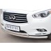 Руссталь JXZ-001457 защита переднего бампера d63 (секции) 75х42 (дуга) на Infiniti JX35 2013-