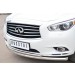 Руссталь JXZ-001458 защита переднего бампера d63 (дуга) d42 (дуга) на Infiniti JX35 2013-