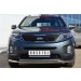 Руссталь KIZ-001266 защита переднего бампера d63 ( секции) / d42 (дуга) на KIA Sorento 2012-