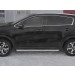 Руссталь KSL-0031913 пороги труба d42 с листом (лист нерж, проф. нерж)(вариант3) на Kia Sportage 2018-