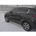 Руссталь KSO-003190 пороги труба 75х42 овал с проступью на Kia Sportage 2018-
