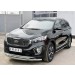 Руссталь KSPO-002212 пороги труба 75х42 овал с проступью на KIA Sorento Prime Crdi 2015