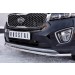 Руссталь KSPZ-002208 защита переднего бампера d42 секции на KIA Sorento Prime Crdi 2015