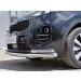 Руссталь KSZ-002286 защита переднего бампера d63 секция-d42 уголки на KIA Sportage 2016-