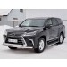 Руссталь LLX4Z-002512 защита переднего бампера d63 секция-75х42 дуга на Lexus LX450d-LX570 2015 (кроме F-Sport)