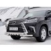 Руссталь LLX4Z-002515 защита переднего бампера d63 дуга-d63 секции+клыки на Lexus LX450d-LX570 2015 (кроме F-Sport)