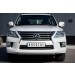 Руссталь LLXZ-000863 защита переднего бампера d75х42 овал (короткая) на Lexus LX 570 2012-