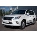 Руссталь LLXZ-000863 защита переднего бампера d75х42 овал (короткая) на Lexus LX 570 2012-