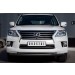 Руссталь LLXZ-000864 защита переднего бампера d75x42/42 на Lexus LX 570 2012-