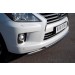 Руссталь LLXZ-000864 защита переднего бампера d75x42/42 на Lexus LX 570 2012-