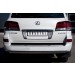 Руссталь LLXZ-000870 защита заднего бампера d75х42 овал на Lexus LX 570 2012-