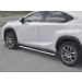 Руссталь LNX3O-002940 пороги труба 120х60 овал с проступью на Lexus NX300 2017-