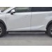 Руссталь LNX3O-002941 пороги труба 75х42 овал с проступью на Lexus NX300 2017-