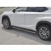 Руссталь LNX3O-002941 пороги труба 75х42 овал с проступью на Lexus NX300 2017-