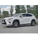 Руссталь LNX3Z-002936 защита переднего бампера d63 дуга-d63 уголки+клыки на Lexus NX300 2017-