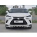 Руссталь LNX3Z-002936 защита переднего бампера d63 дуга-d63 уголки+клыки на Lexus NX300 2017-