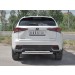 Руссталь LNX3Z-002947 защита заднего бампера d63 дуга-d42 дуга на Lexus NX300 2017-