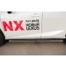 Руссталь LNXO-002139 пороги труба 75х42 овал с проступью на Lexus NX200t F Sport 2015-