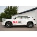 Руссталь LNXO-002139 пороги труба 75х42 овал с проступью на Lexus NX200t F Sport 2015-