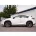 Руссталь LNXO-002580 пороги труба 75х42 овал с проступью на Lexus NX 200 2014 (кроме F-Sport) 