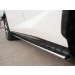 Руссталь LNXO-002580 пороги труба 75х42 овал с проступью на Lexus NX 200 2014 (кроме F-Sport) 