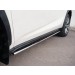 Руссталь LNXO-002580 пороги труба 75х42 овал с проступью на Lexus NX 200 2014 (кроме F-Sport) 