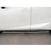 Руссталь LNXO-002580 пороги труба 75х42 овал с проступью на Lexus NX 200 2014 (кроме F-Sport) 