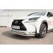 Руссталь LNXZ-002135 защита переднего бампера d63 (секции) d42 (дуга) на Lexus NX200t F Sport 2015-