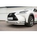 Руссталь LNXZ-002136 защита переднего бампера d63 (секции) d75x42 (дуга) на Lexus NX200t F Sport 2015-