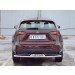 Руссталь LNXZ-002585 защита заднего бампера d63 секции с надписью на Lexus NX 200 2014 (кроме F-Sport) 