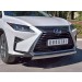 Руссталь LRX2Z-002368 (кроме F-Sport) защита переднего бампера 75х42 дуга на Lexus RX200t 2015-