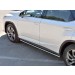 Руссталь LRX3O-003222 пороги труба 75х42 овал с проступью на Lexus RX 350L (not F-Sport) 2018-