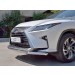 Руссталь LRX3Z-003217 защита переднего бампера d63 секция-d42 дуга на Lexus RX 350L (not F-Sport) 2018-