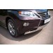 Руссталь LRXZ-000411 защита переднего бампера d75х42/75х42 овалы на Lexus RX270-350-450 2009-