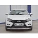 Руссталь LVZ-002844 защита переднего бампера d42 секции на Lada Vesta SW Cross 2017-