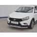 Руссталь LVZ-002844 защита переднего бампера d42 секции на Lada Vesta SW Cross 2017-