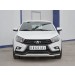 Руссталь LVZ-002845 защита переднего бампера d42 секции-d42 дуга на Lada Vesta SW Cross 2017-