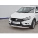 Руссталь LVZ-002845 защита переднего бампера d42 секции-d42 дуга на Lada Vesta SW Cross 2017-