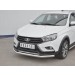 Руссталь LVZ-002846 защита переднего бампера d63 секции на Lada Vesta SW Cross 2017-