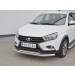 Руссталь LVZ-002847 защита переднего бампера d63 секции-d42 дуга на Lada Vesta SW Cross 2017-