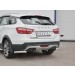 Руссталь LVZ-002852 защита заднего бампера уголки d63 секции на Lada Vesta SW Cross 2017-